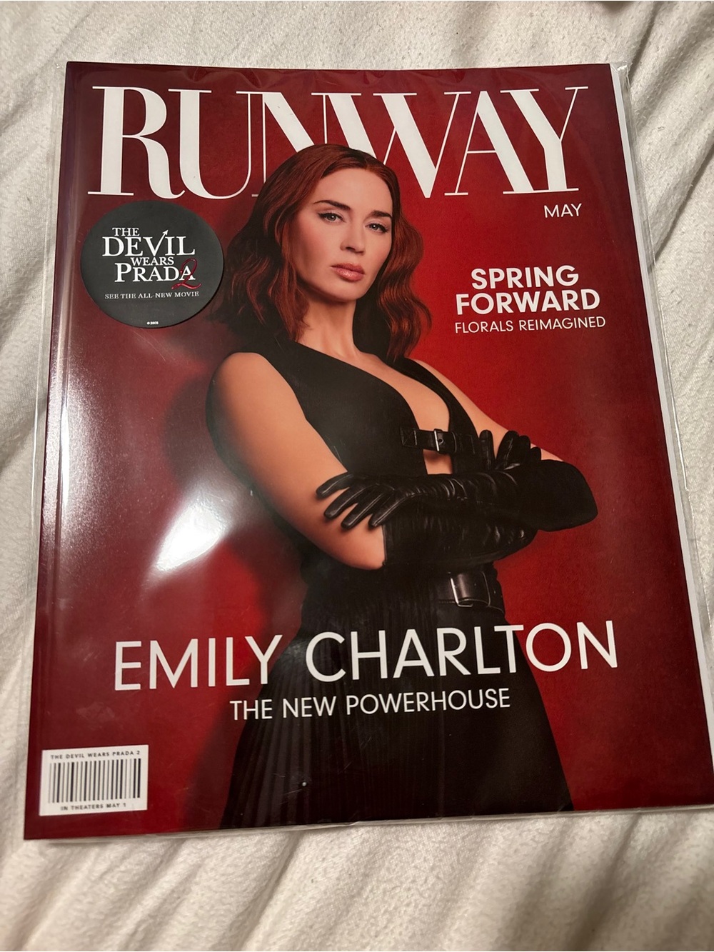 Runway Magazine May Cover - Emily Charlton (Red)